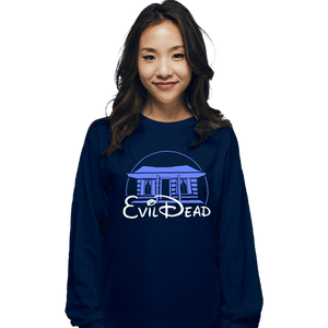 Daily_Deal_Shirts Long Sleeve Shirts, Unisex / Small / Navy Evil Cabin