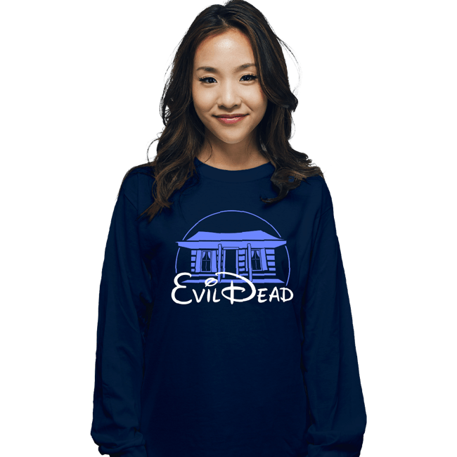 Daily_Deal_Shirts Long Sleeve Shirts, Unisex / Small / Navy Evil Cabin