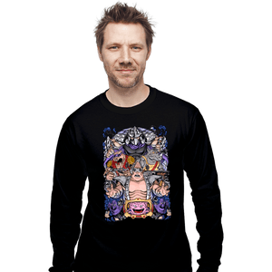 Daily_Deal_Shirts Long Sleeve Shirts, Unisex / Small / Black Nostalgic Villains