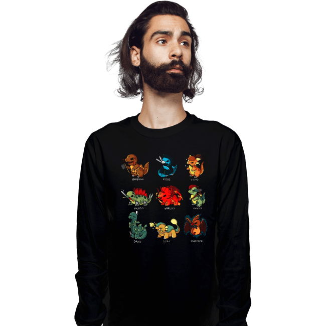Shirts Long Sleeve Shirts, Unisex / Small / Black Dino Role Play