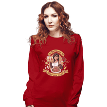 Load image into Gallery viewer, Shirts Long Sleeve Shirts, Unisex / Small / Red 7th Heaven Bar And Grill
