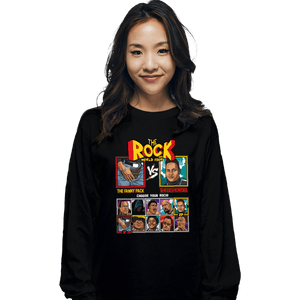 Shirts Long Sleeve Shirts, Unisex / Small / Black The Rock Fighter