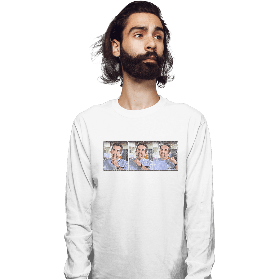 Shirts Long Sleeve Shirts, Unisex / Small / White Shhhh