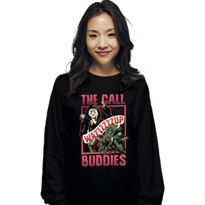 Daily_Deal_Shirts Long Sleeve Shirts, Unisex / Small / Black Cthulhu Call Buddies