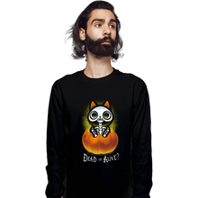 Load image into Gallery viewer, Daily_Deal_Shirts Long Sleeve Shirts, Unisex / Small / Black Schrodinger Halloween
