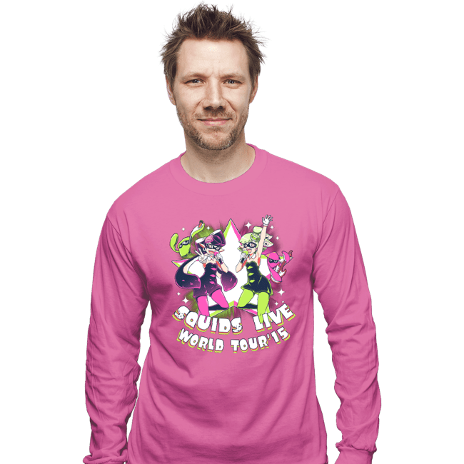 Shirts Long Sleeve Shirts, Unisex / Small / Azalea Squids Live