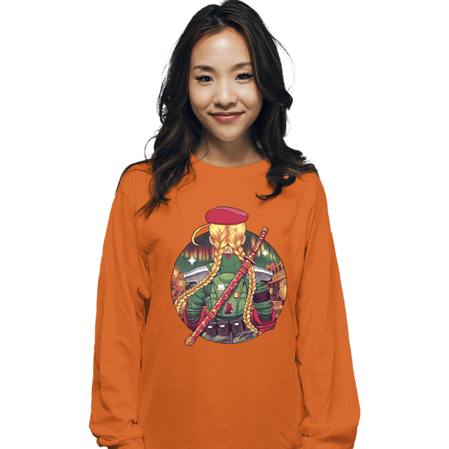 Daily_Deal_Shirts Long Sleeve Shirts, Unisex / Small / Orange Autumn Fighter