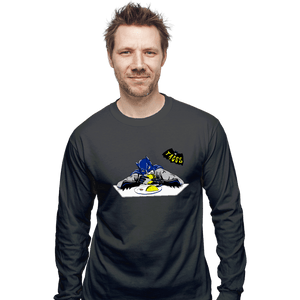 Shirts Long Sleeve Shirts, Unisex / Small / Charcoal Taco Man