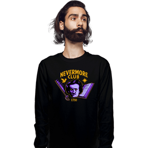 Secret_Shirts Long Sleeve Shirts, Unisex / Small / Black Nevermore Club