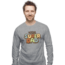 Load image into Gallery viewer, Daily_Deal_Shirts Long Sleeve Shirts, Unisex / Small / Sports Grey Super Dad
