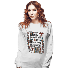 Load image into Gallery viewer, Daily_Deal_Shirts Long Sleeve Shirts, Unisex / Small / White Illuminated Shiteth
