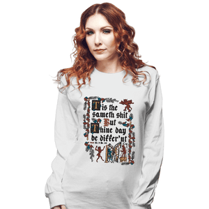 Daily_Deal_Shirts Long Sleeve Shirts, Unisex / Small / White Illuminated Shiteth