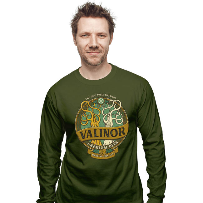 Secret_Shirts Long Sleeve Shirts, Unisex / Small / Military Green Eternal Brew