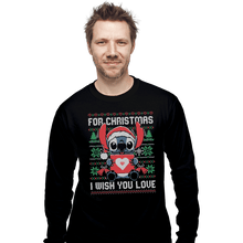 Load image into Gallery viewer, Shirts Long Sleeve Shirts, Unisex / Small / Black Christmas Love
