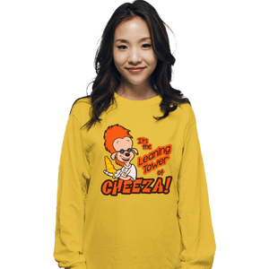 Shirts Long Sleeve Shirts, Unisex / Small / Gold Leaning Power Of Cheeza