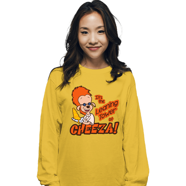 Shirts Long Sleeve Shirts, Unisex / Small / Gold Leaning Power Of Cheeza