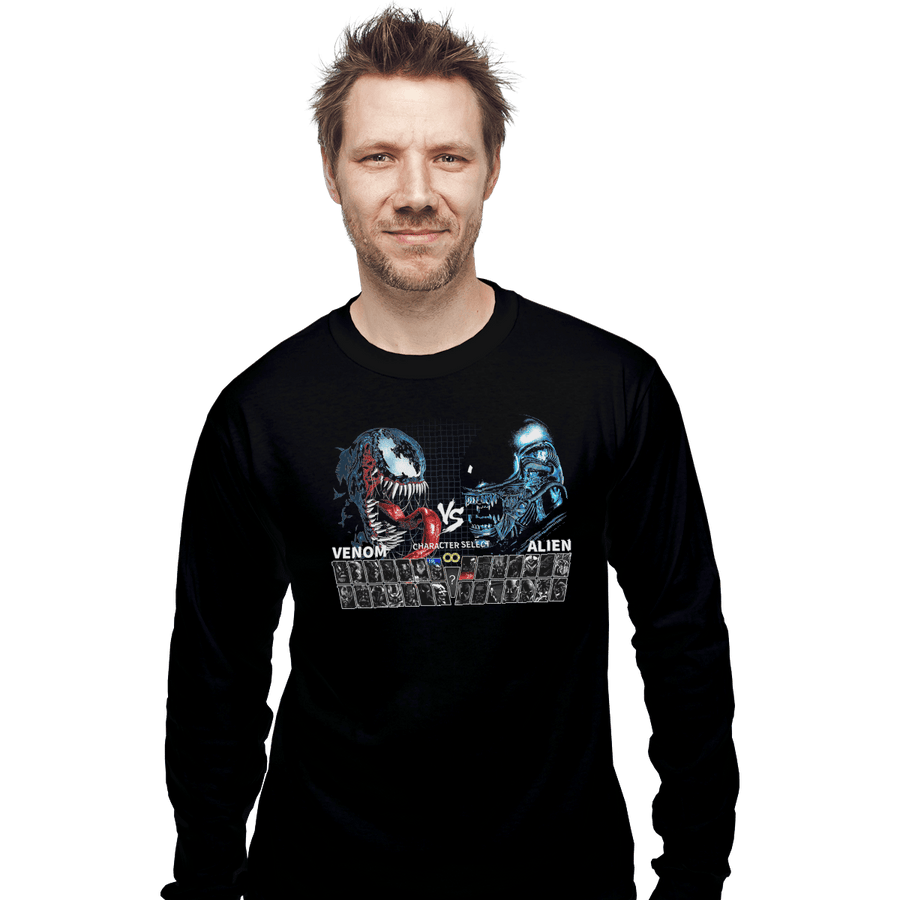 Shirts Long Sleeve Shirts, Unisex / Small / Black Select Venom VS Alien