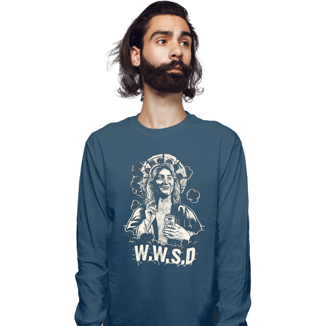 Secret_Shirts Long Sleeve Shirts, Unisex / Small / Indigo Blue W.W.S.D.