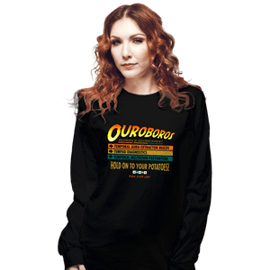 Daily_Deal_Shirts Long Sleeve Shirts, Unisex / Small / Black Ouroboros