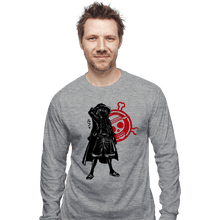 Load image into Gallery viewer, Shirts Long Sleeve Shirts, Unisex / Small / Sports Grey Crimson Yonko
