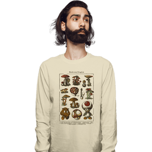 Daily_Deal_Shirts Long Sleeve Shirts, Unisex / Small / Natural Mario Mushrooms