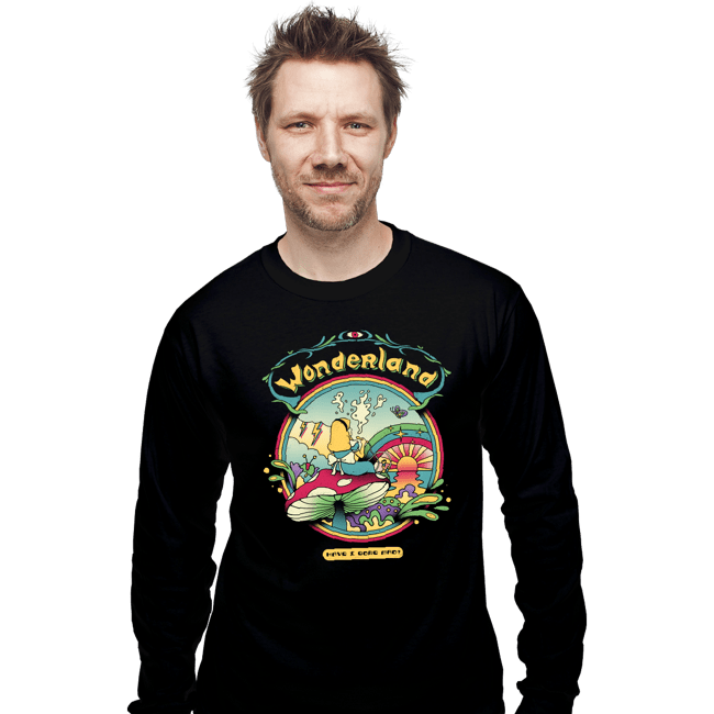 Secret_Shirts Long Sleeve Shirts, Unisex / Small / Black Wonderland Dreamer