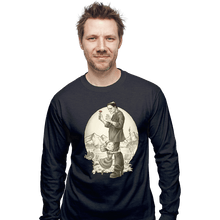Load image into Gallery viewer, Shirts Long Sleeve Shirts, Unisex / Small / Dark Heather Monster Hug
