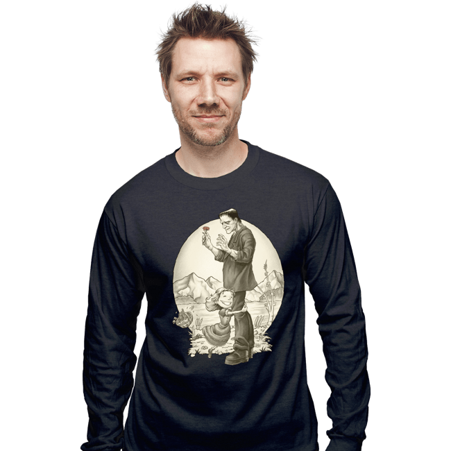 Shirts Long Sleeve Shirts, Unisex / Small / Dark Heather Monster Hug