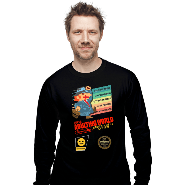 Secret_Shirts Long Sleeve Shirts, Unisex / Small / Black Adulting World