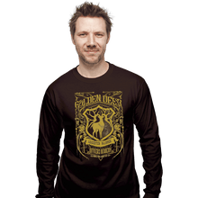 Load image into Gallery viewer, Shirts Long Sleeve Shirts, Unisex / Small / Dark Chocolate Golden Deer Officers Academy
