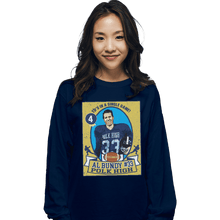 Load image into Gallery viewer, Shirts Long Sleeve Shirts, Unisex / Small / Navy Al Bundy Trading Card
