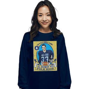 Shirts Long Sleeve Shirts, Unisex / Small / Navy Al Bundy Trading Card