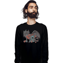 Load image into Gallery viewer, Shirts Long Sleeve Shirts, Unisex / Small / Black Dragon Cuties
