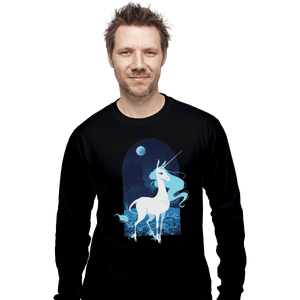 Shirts Long Sleeve Shirts, Unisex / Small / Black Last Unicorn