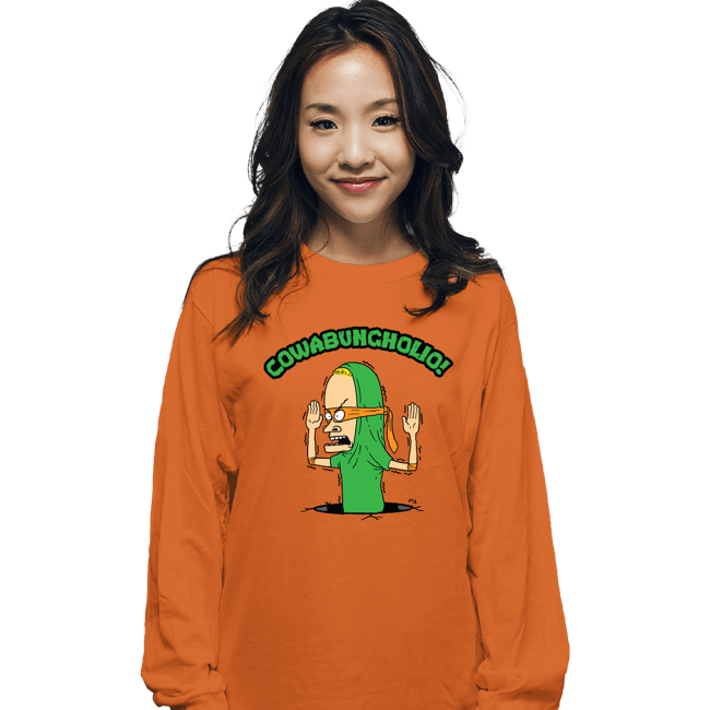 Secret_Shirts Long Sleeve Shirts, Unisex / Small / Orange Cowa-Bungholio!