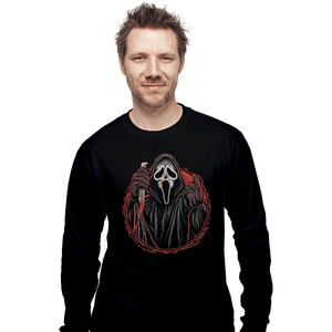 Daily_Deal_Shirts Long Sleeve Shirts, Unisex / Small / Black The Woodsboro Slasher