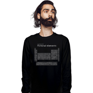 Daily_Deal_Shirts Long Sleeve Shirts, Unisex / Small / Black Peroidic Table Of Fictional Elements