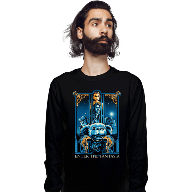 Daily_Deal_Shirts Long Sleeve Shirts, Unisex / Small / Black Enter The Fantasia
