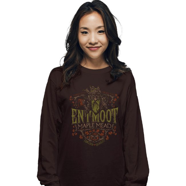 Shirts Long Sleeve Shirts, Unisex / Small / Dark Chocolate Entmoot Maple Mead