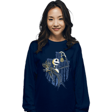 Load image into Gallery viewer, Shirts Long Sleeve Shirts, Unisex / Small / Navy Hanukkah Town

