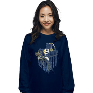 Shirts Long Sleeve Shirts, Unisex / Small / Navy Hanukkah Town