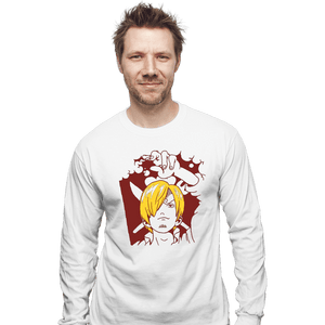 Shirts Long Sleeve Shirts, Unisex / Small / White Pirate Cook