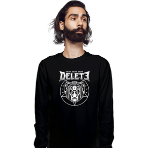 Shirts Long Sleeve Shirts, Unisex / Small / Black Cyber Black Metal