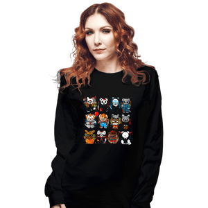 Daily_Deal_Shirts Long Sleeve Shirts, Unisex / Small / Black Horror Puppies