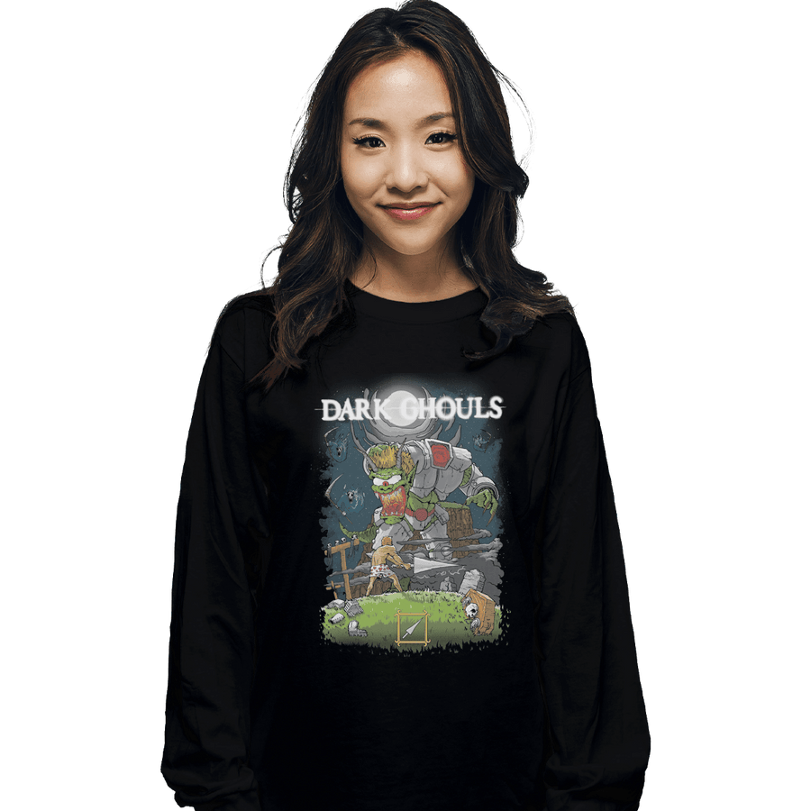 Shirts Long Sleeve Shirts, Unisex / Small / Black Dark Ghouls