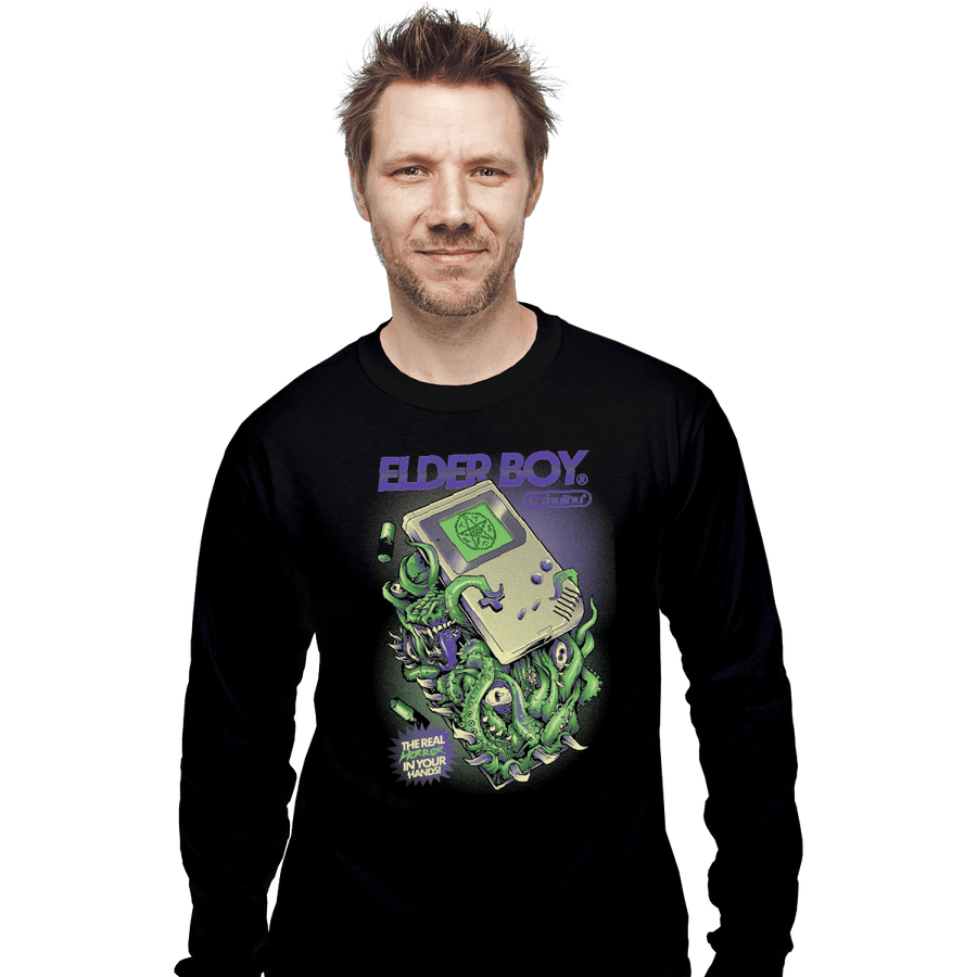 Shirts Long Sleeve Shirts, Unisex / Small / Black Elder Boy