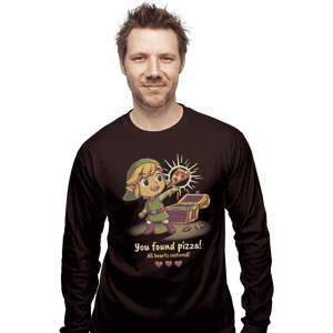 Shirts Long Sleeve Shirts, Unisex / Small / Dark Chocolate Legendary PIzza