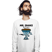 Load image into Gallery viewer, Secret_Shirts Long Sleeve Shirts, Unisex / Small / White Mr. Snake
