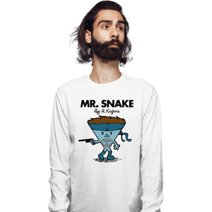 Secret_Shirts Long Sleeve Shirts, Unisex / Small / White Mr. Snake