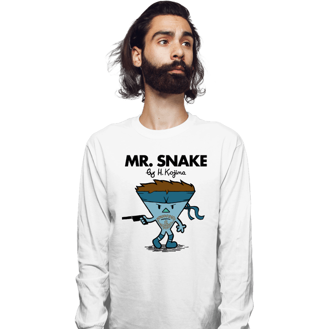 Secret_Shirts Long Sleeve Shirts, Unisex / Small / White Mr. Snake